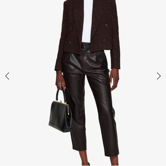 ANINE BING bouclé tweed double breasted cropped blazer Size Medium - Picture 5 of 8